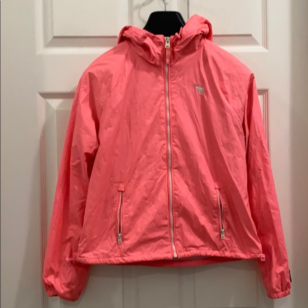 Hot neon pink windbreaker